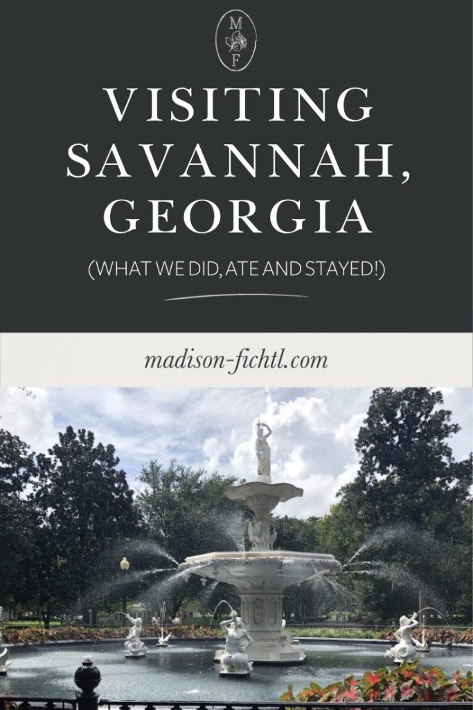 Travel Guide Savannah Georgia. What we did, ate and where we stayed!