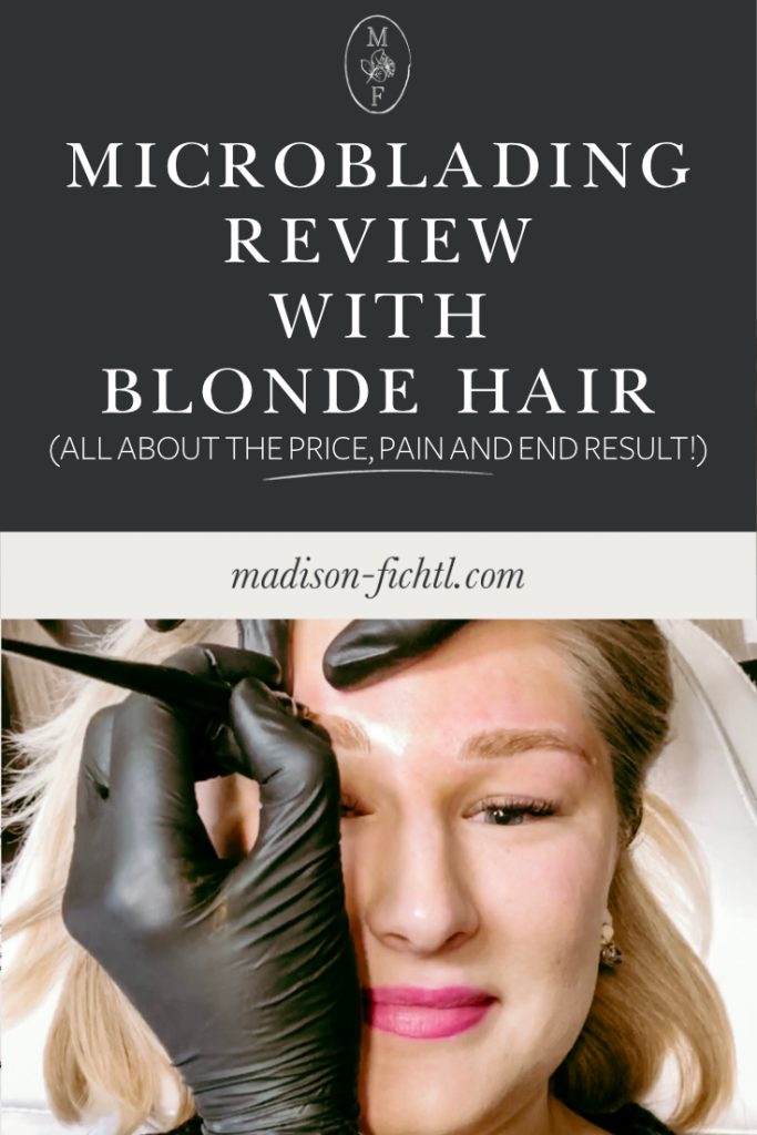 Microblading Review with Blonde Hair