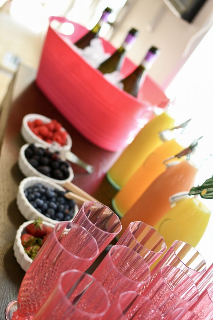 Succulent Themed Baby Shower Mimosa Bar