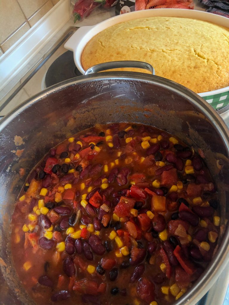 Super Easy Chili & Cornbread Recipe