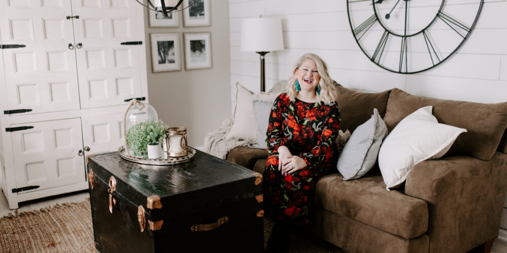 Girl on couch for how entrepreneurs can improve mental health.